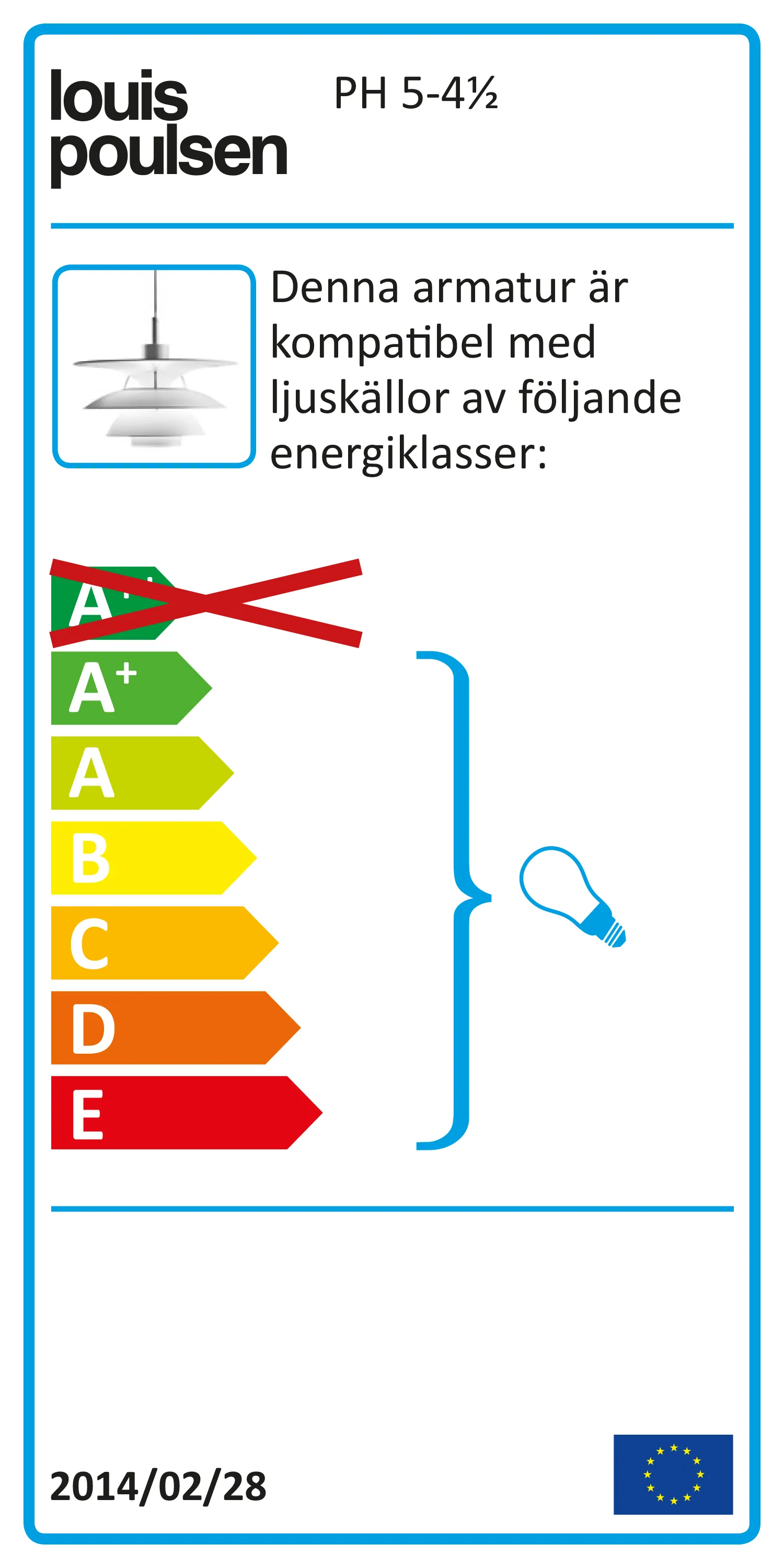 Lámpara colgante PH 5-4½, Blanco Louis Poulsen