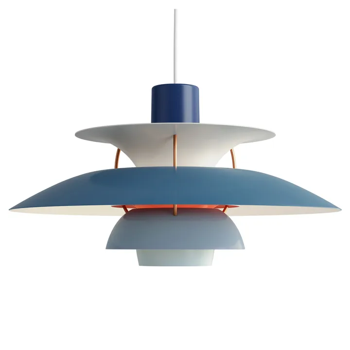 Lámpara colgante PH 5 - Ø500, Azul - Louis Poulsen