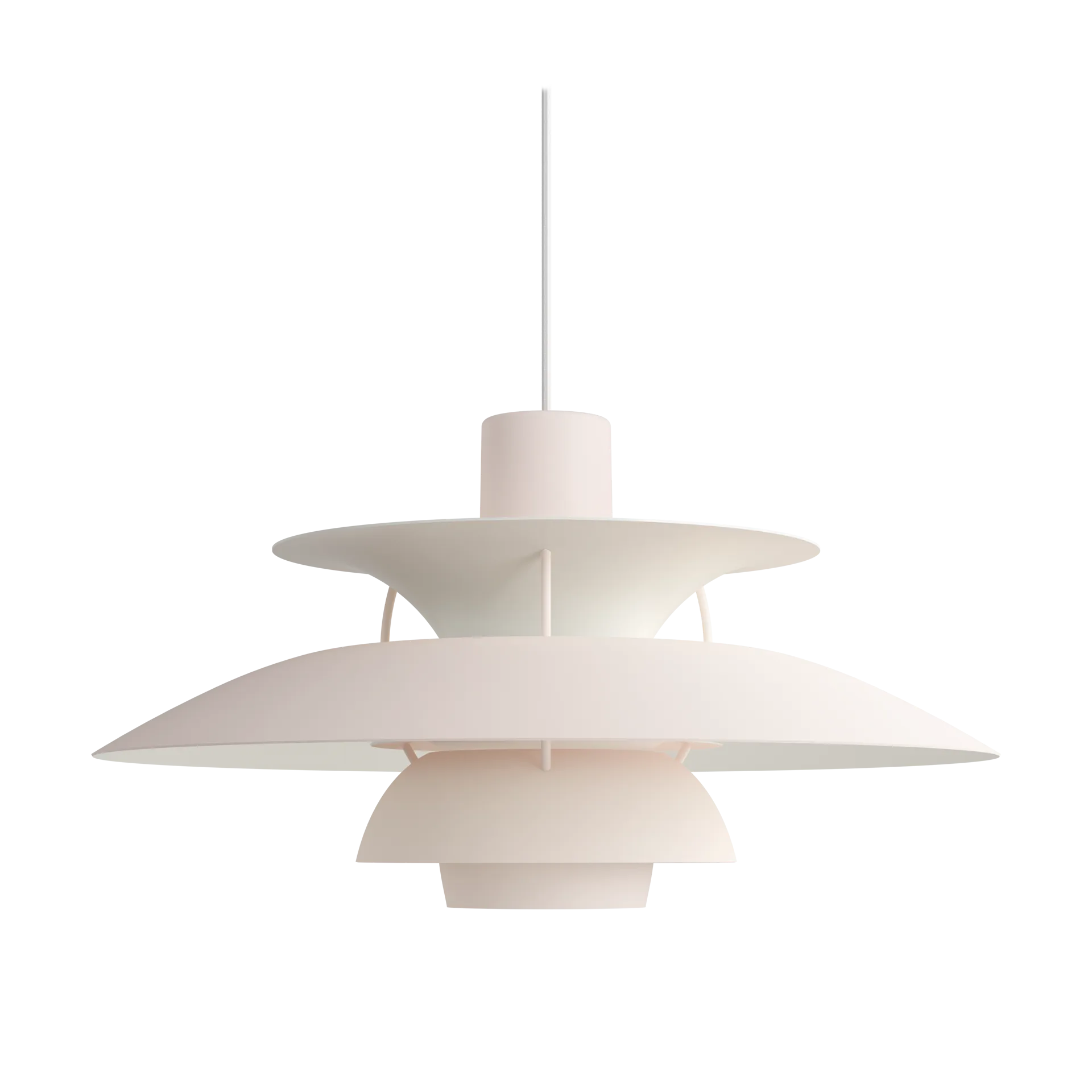 Lámpara colgante PH 5, Ø500, Monochrom pale blush Louis Poulsen