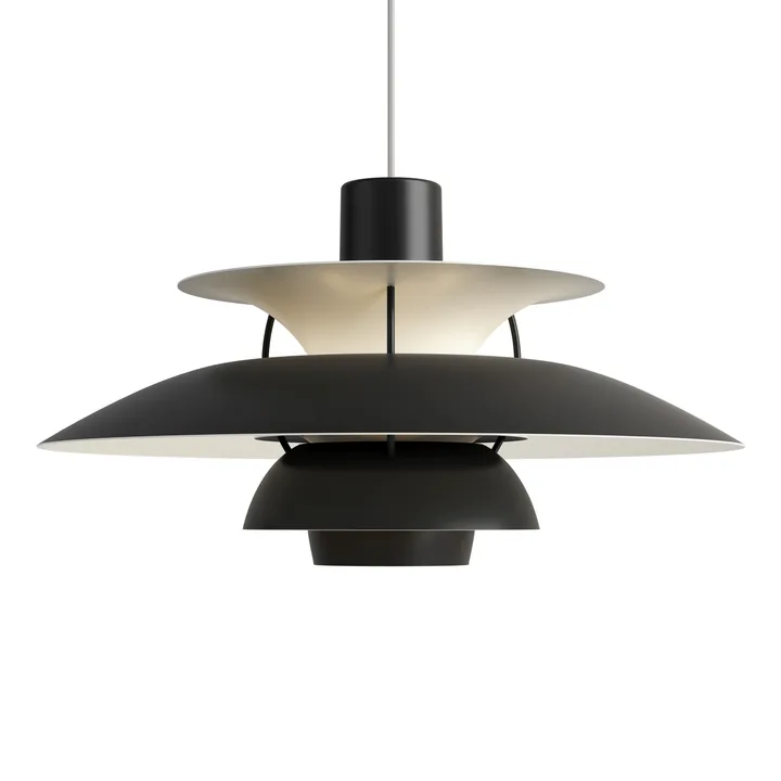 Lámpara colgante PH 5 - Ø500, Negro - Louis Poulsen