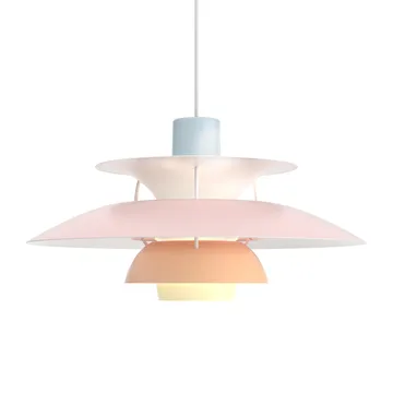Lámpara colgante PH 5 - Ø500, Pastel-azul-rosa-melocotón - Louis Poulsen