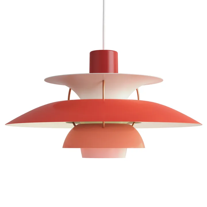 Lámpara colgante PH 5 - Ø500, Rojo - Louis Poulsen