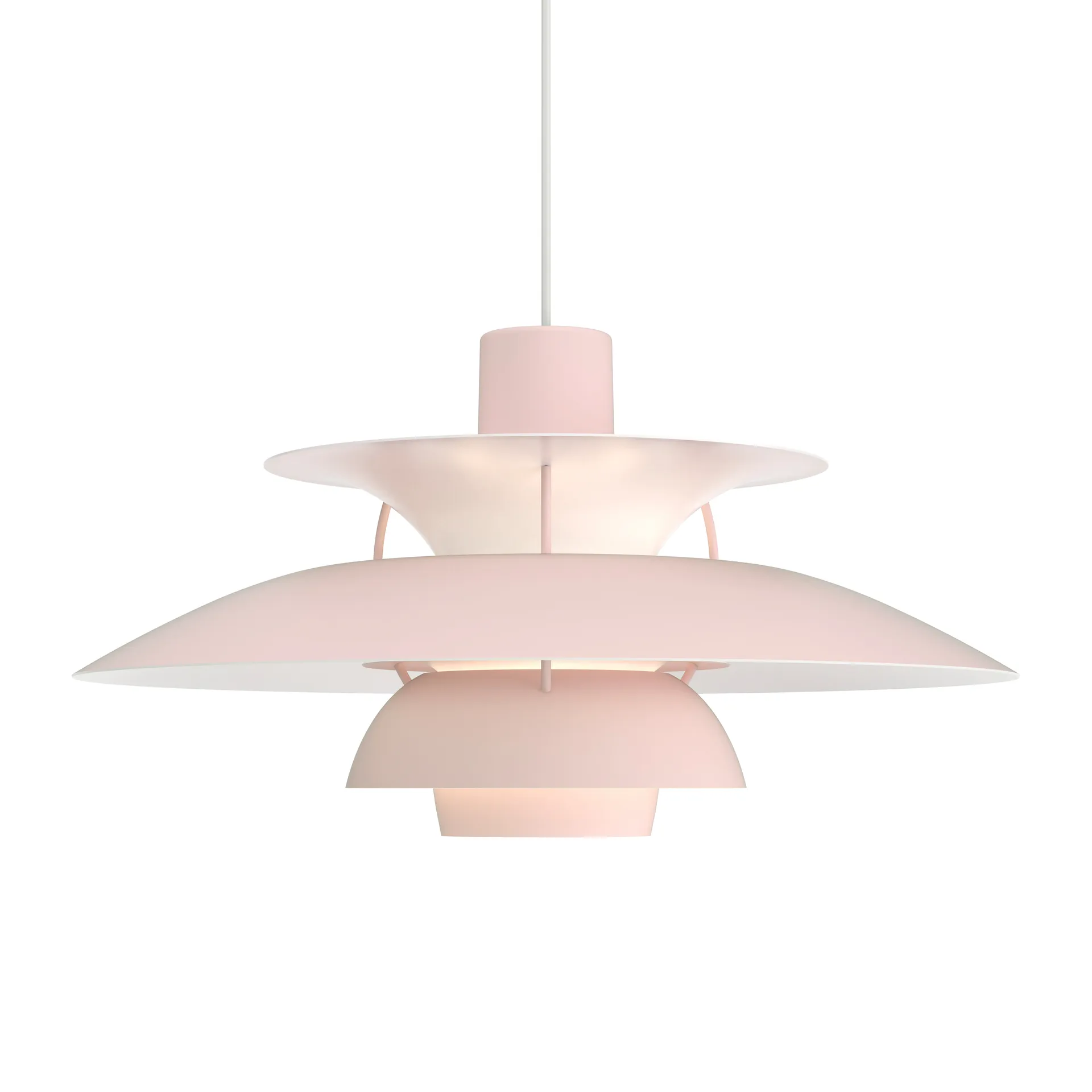 Lámpara colgante PH 5, Ø500, Rosa claro Louis Poulsen