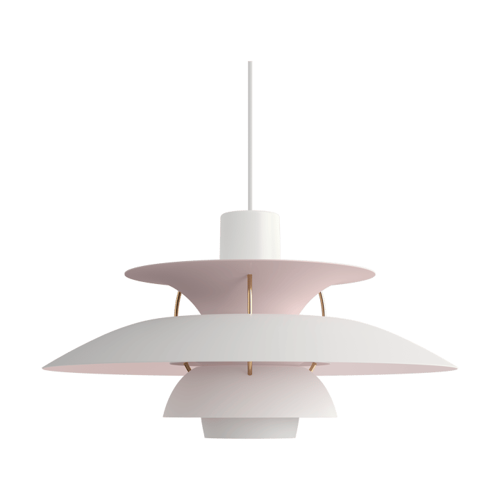 Lámpara colgante PH 5 Anniversary edition, Matte white-pale rose Louis Poulsen