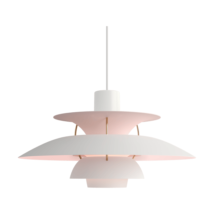 Lámpara colgante PH 5 Anniversary edition, Matte white-pale rose Louis Poulsen