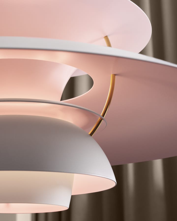 Lámpara colgante PH 5 Anniversary edition, Matte white-pale rose Louis Poulsen
