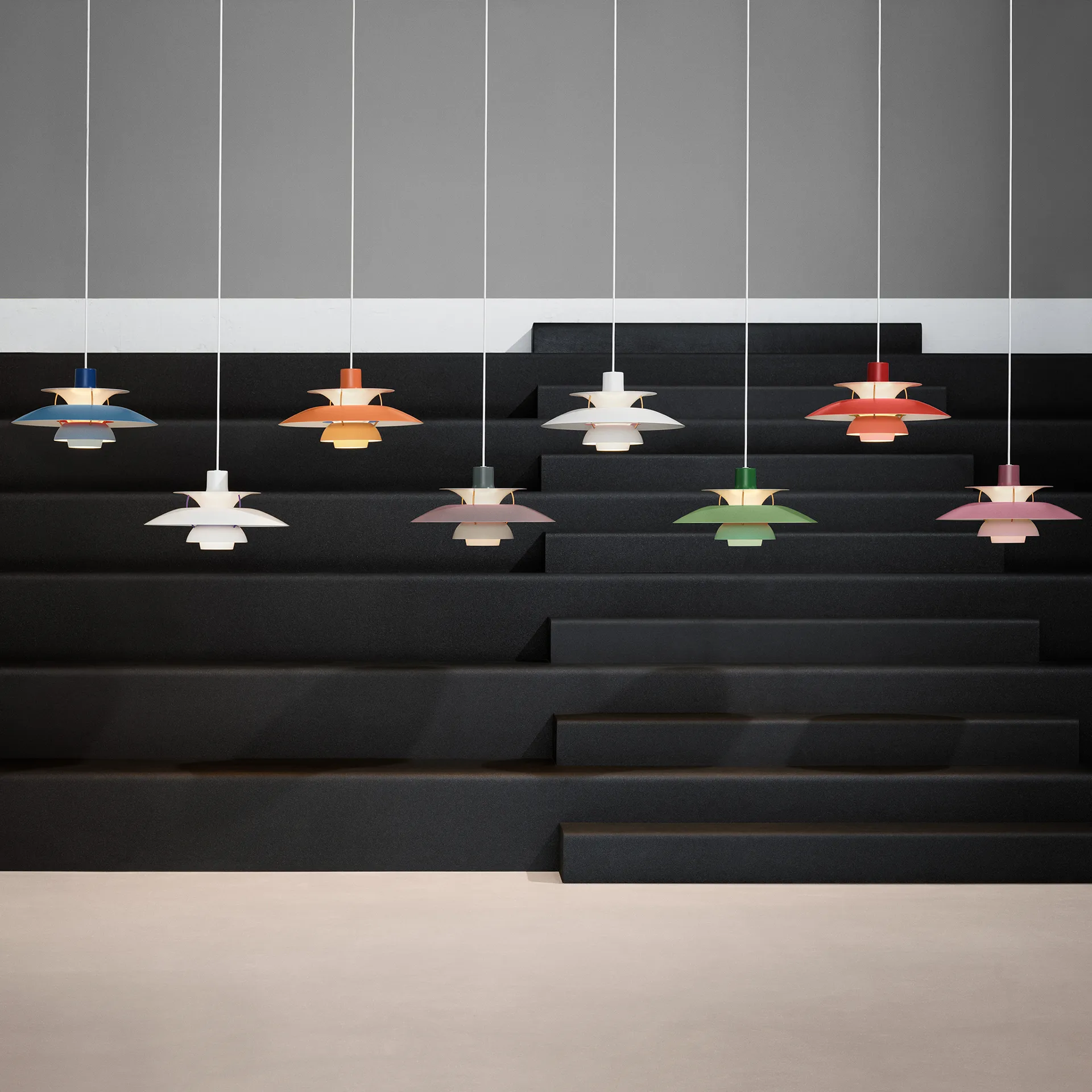 Lámpara colgante PH 5, Azul Louis Poulsen