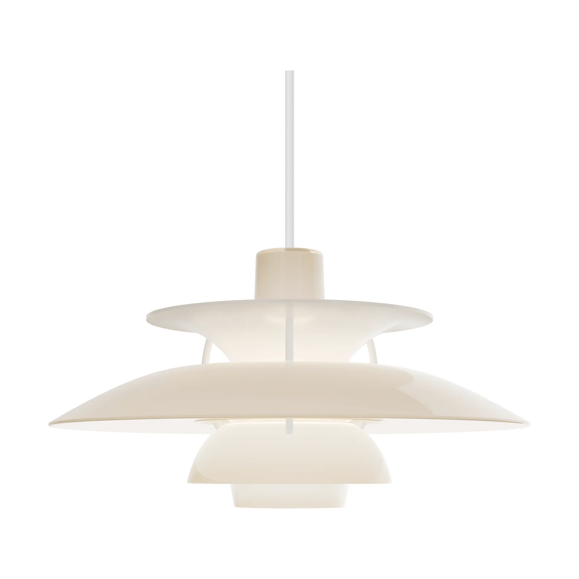 Lámpara colgante PH 5 de Ø32 cm, Opal beige Louis Poulsen