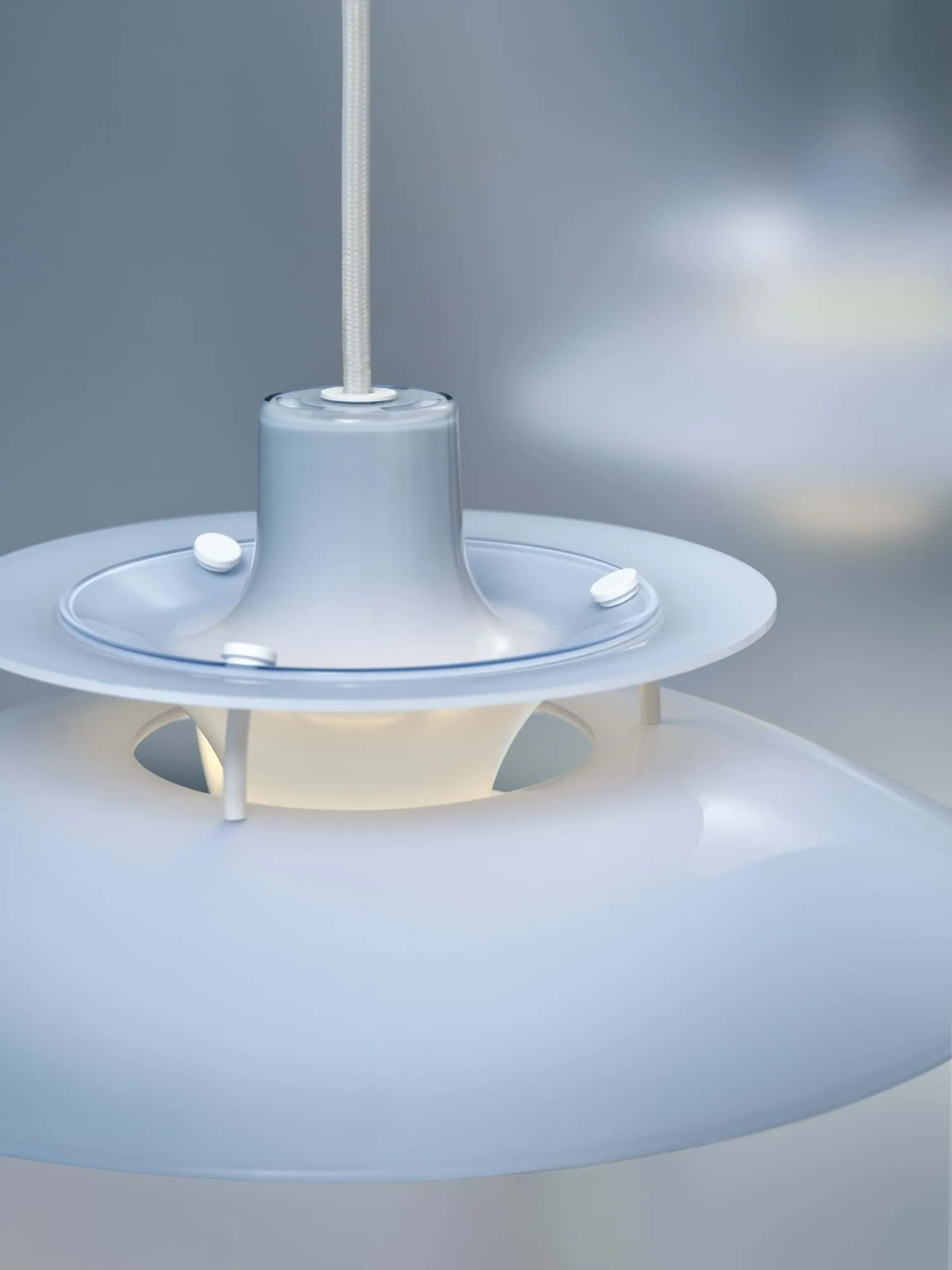 Lámpara colgante PH 5 de Ø32 cm, Opal pale blue Louis Poulsen
