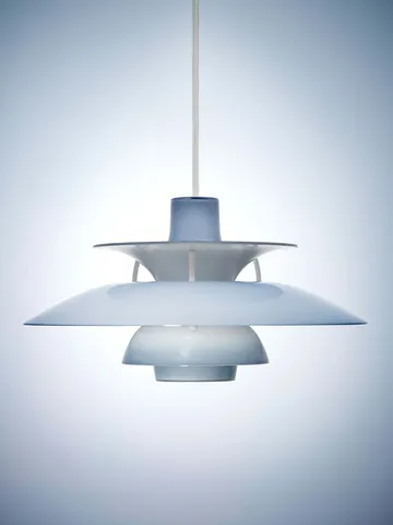Lámpara colgante PH 5 de Ø32 cm - Opal pale blue - Louis Poulsen