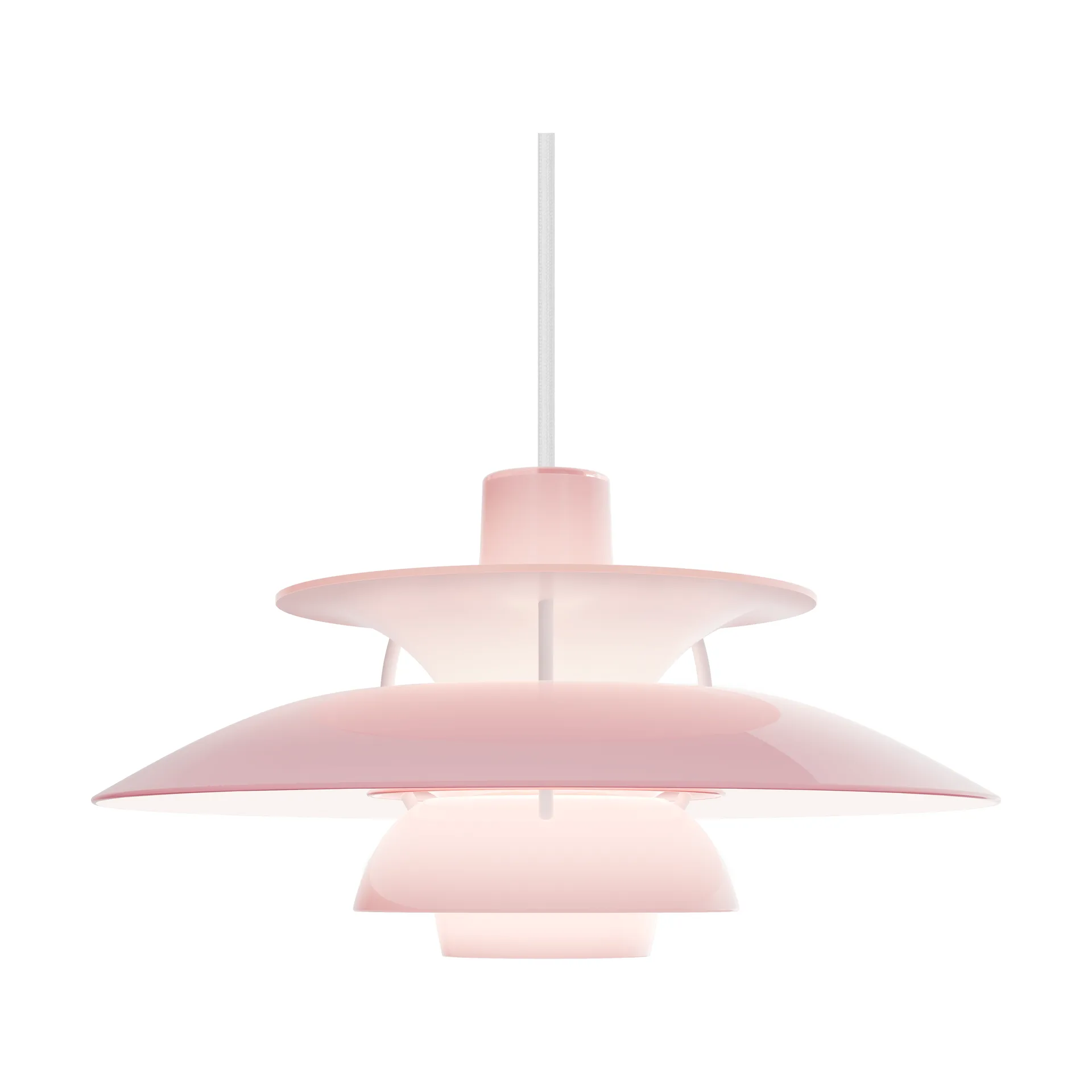 Lámpara colgante PH 5 de Ø32 cm, Opal pale rose Louis Poulsen
