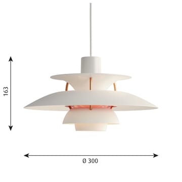 Lámpara colgante PH 5 MINI - Blanco moderno - Louis Poulsen