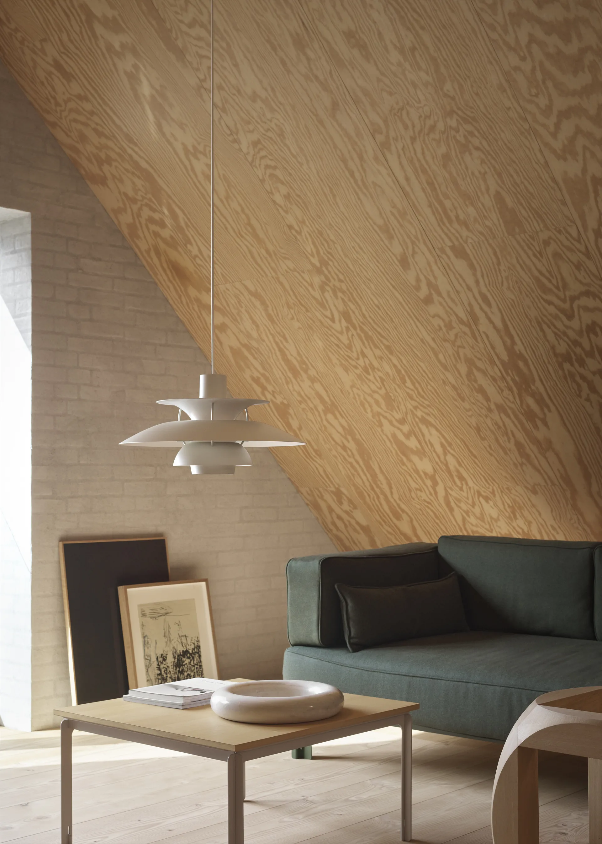 Lámpara colgante PH 5 MINI monocromo, Pale pewter Louis Poulsen