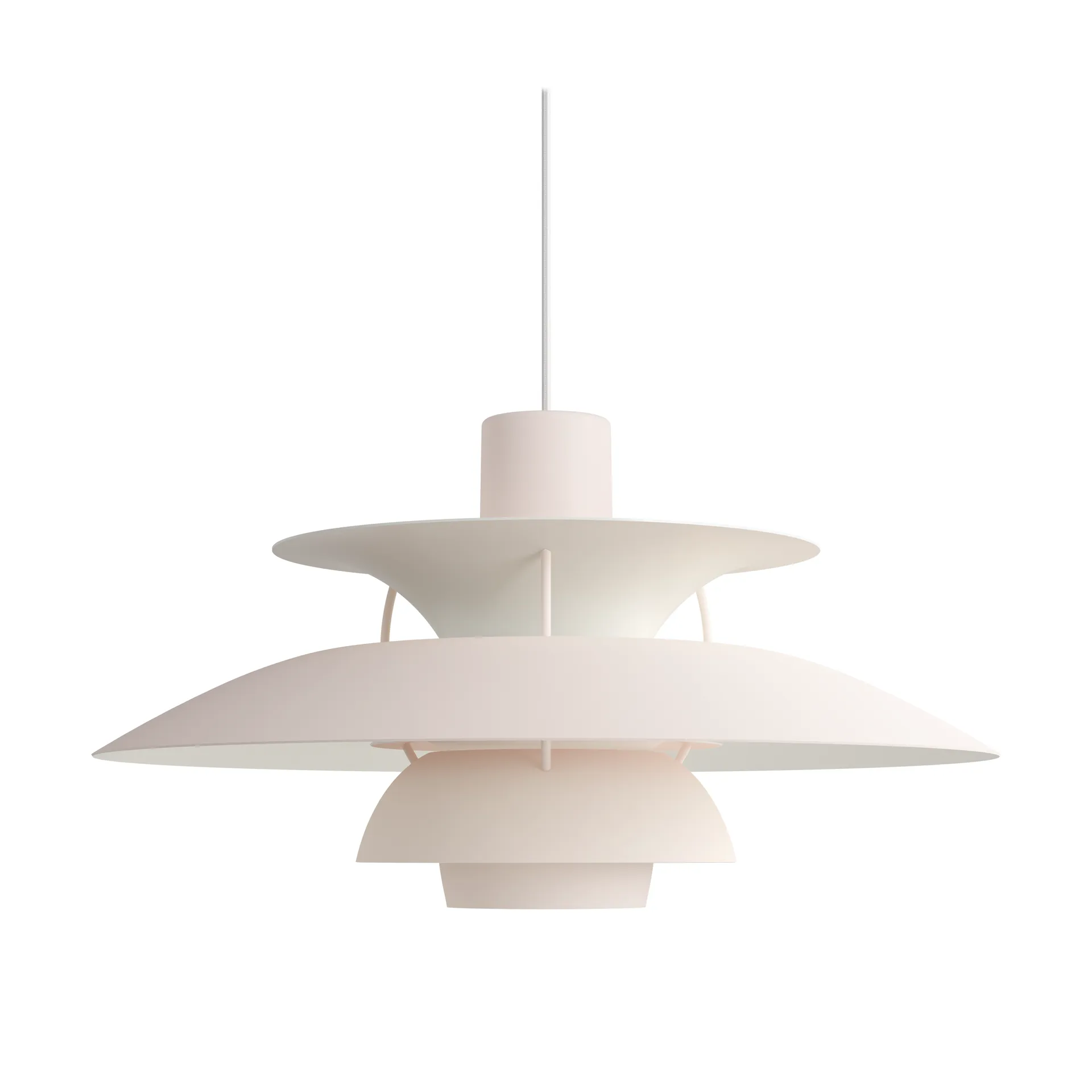 Lámpara colgante PH 5 monocromo, Pale blush Louis Poulsen