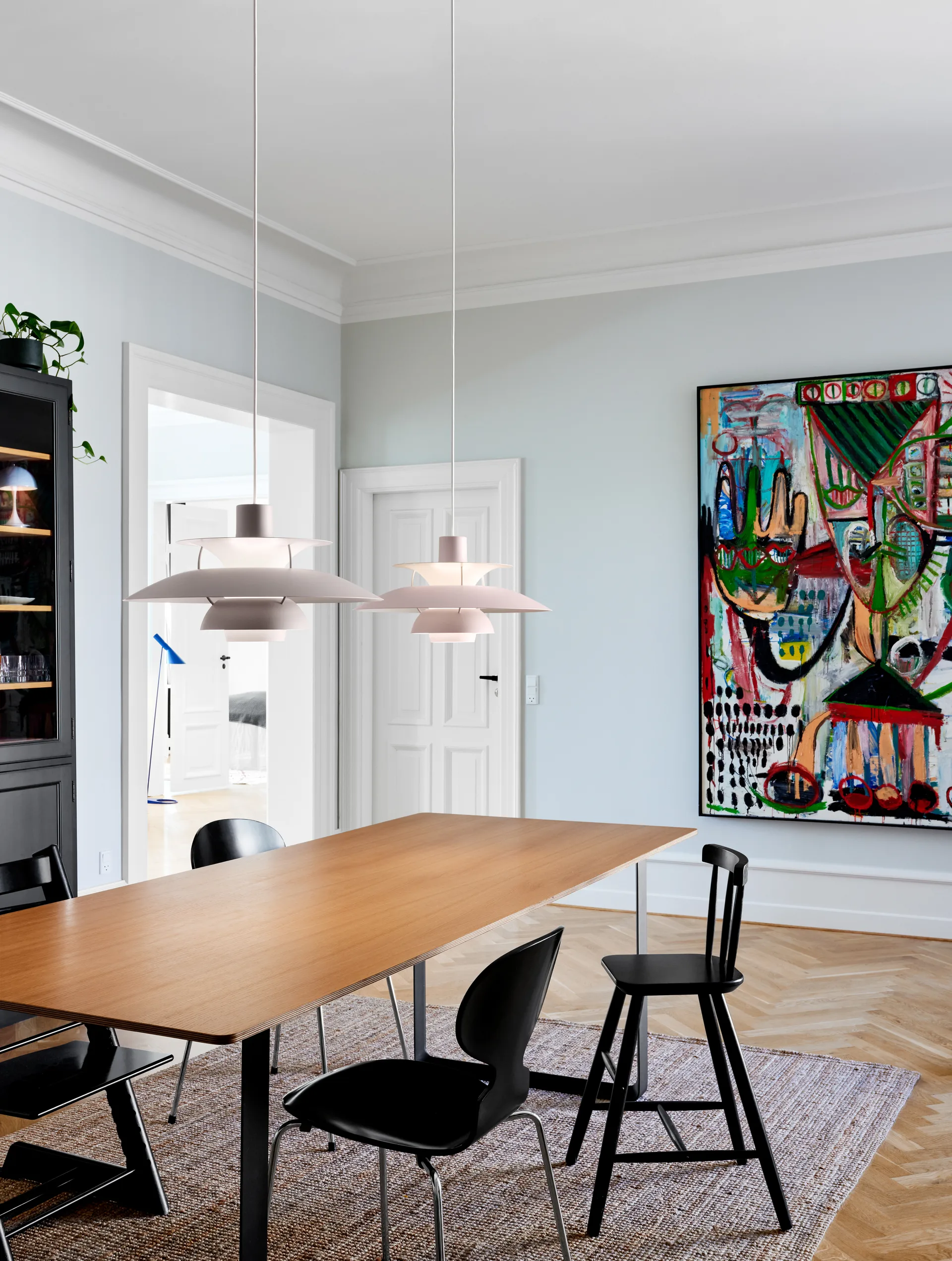 Lámpara colgante PH 5 monocromo, Rosa claro Louis Poulsen