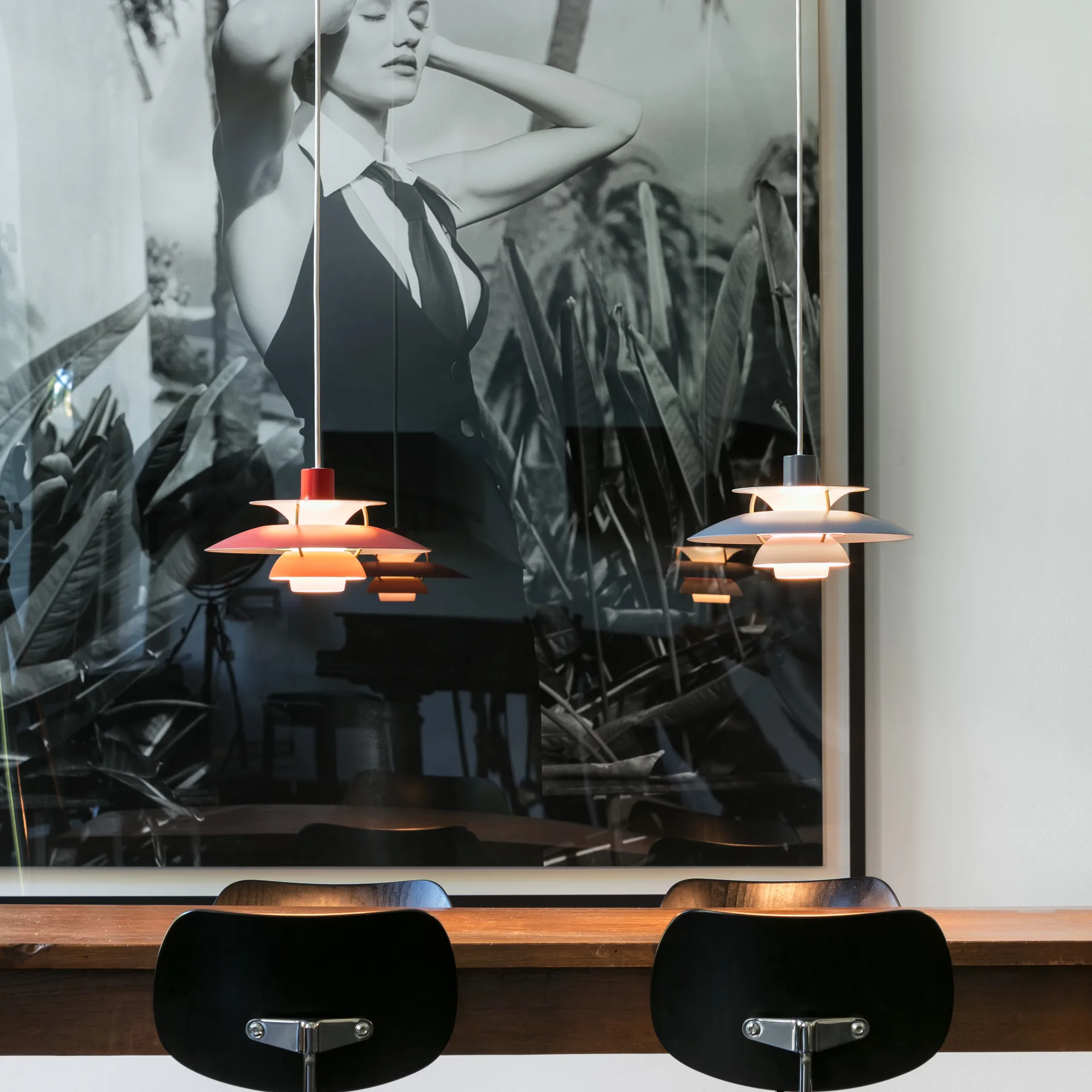 Lámpara colgante PH 5, Rojo Louis Poulsen