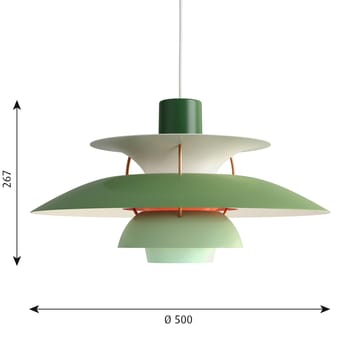Lámpara colgante PH 5 - Verde - Louis Poulsen