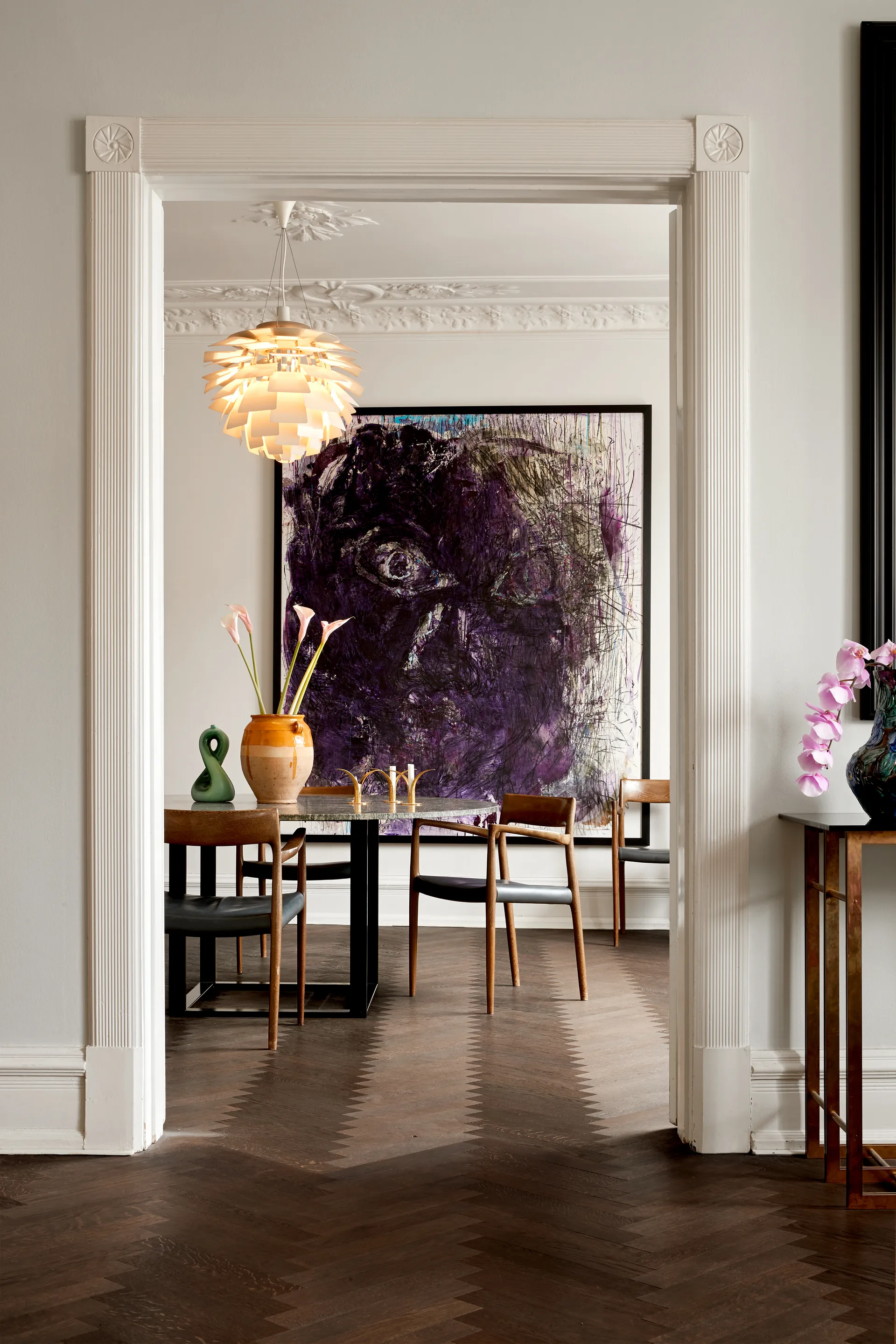 Lámpara colgante PH Artichoke Ø48 cm, Blanco Louis Poulsen