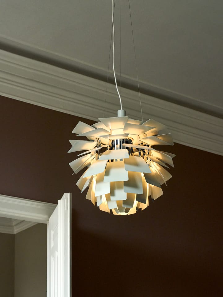 Lámpara colgante PH Artichoke Ø48 cm, Dusty green-high lustre chrome plated Louis Poulsen