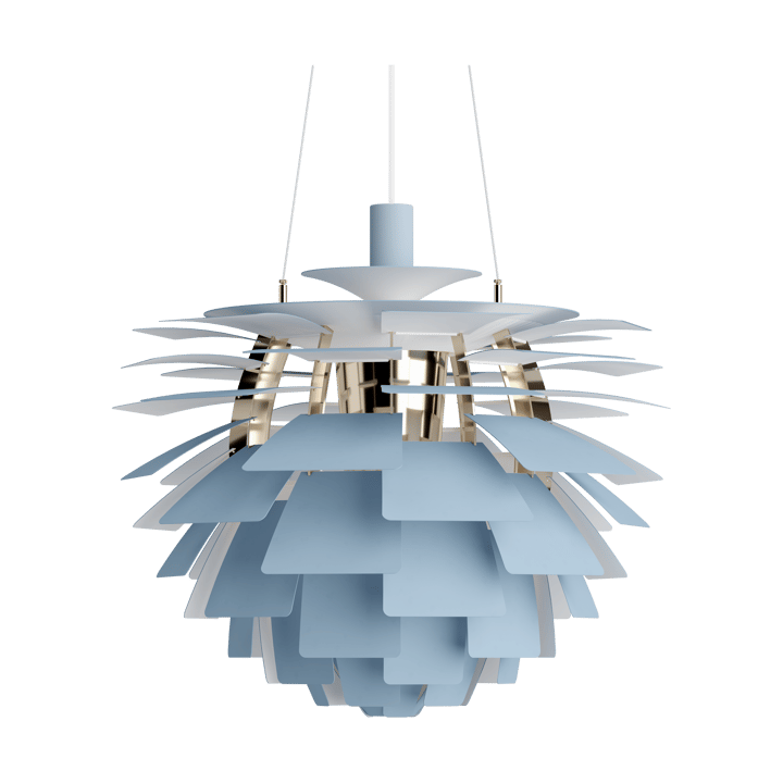Lámpara colgante PH Artichoke Ø60 cm - Dusty blue-brass metallised - Louis Poulsen
