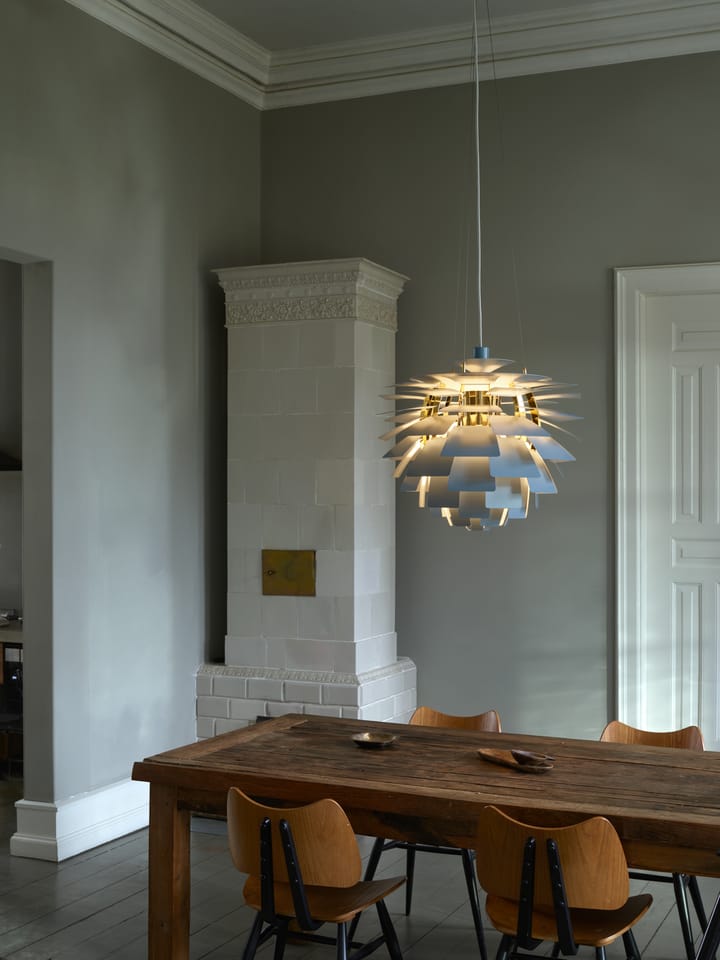 Lámpara colgante PH Artichoke Ø60 cm, Dusty blue-brass metallised Louis Poulsen