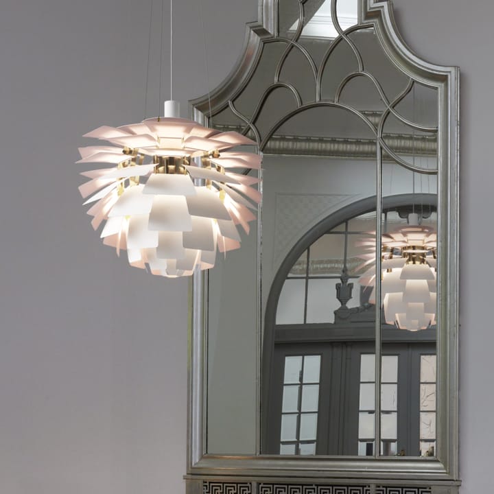 Lámpara colgante PH Artichoke Anniversary edition, Matte white-pale rose Ø48 cm Louis Poulsen