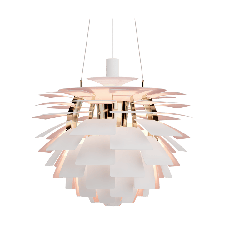 Lámpara colgante PH Artichoke Anniversary edition, Matte white-pale rose Ø60 cm Louis Poulsen