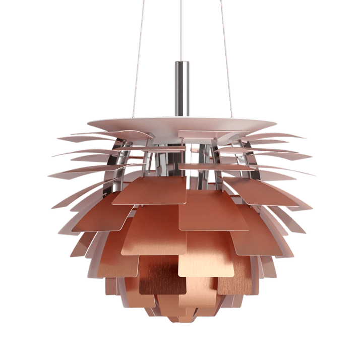 Lámpara colgante PH Artichoke E27 5,5 m cable, Cobre, Ø72 cm Louis Poulsen