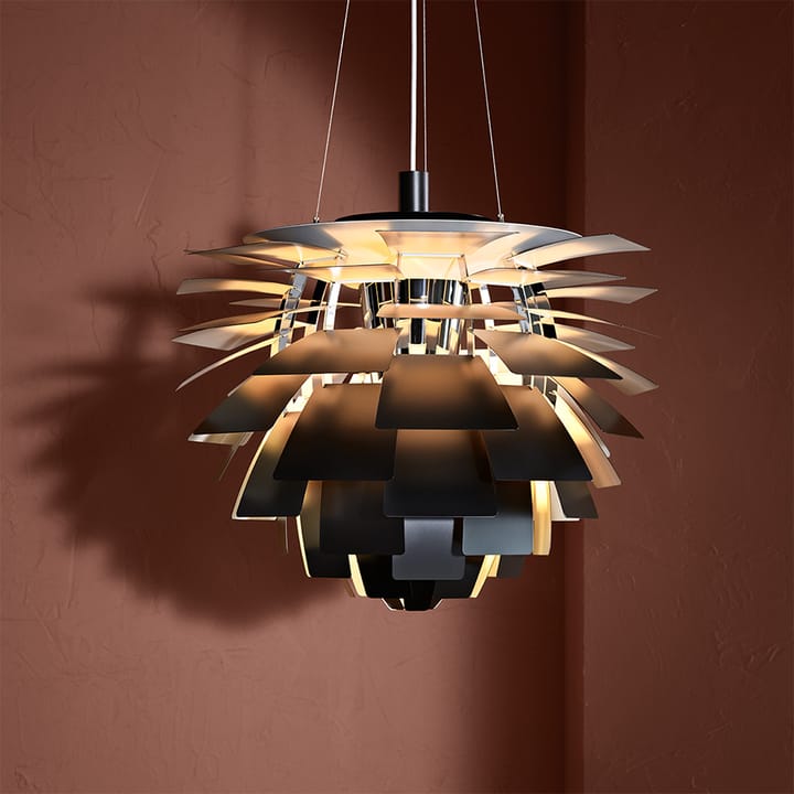 Lámpara colgante PH Artichoke LED, Acero pulido, Ø48 cm Louis Poulsen