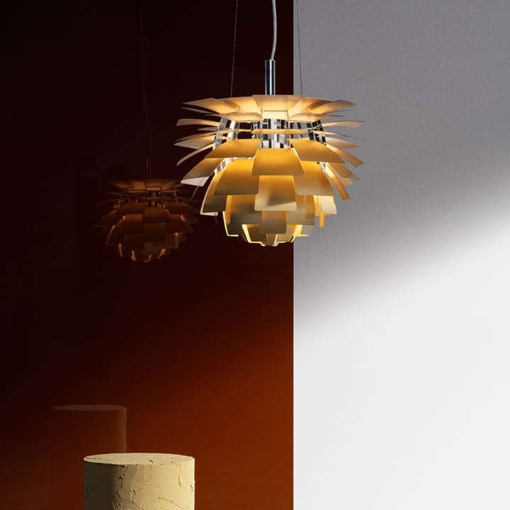 Lámpara colgante PH Artichoke LED, Acero pulido, Ø48 cm Louis Poulsen