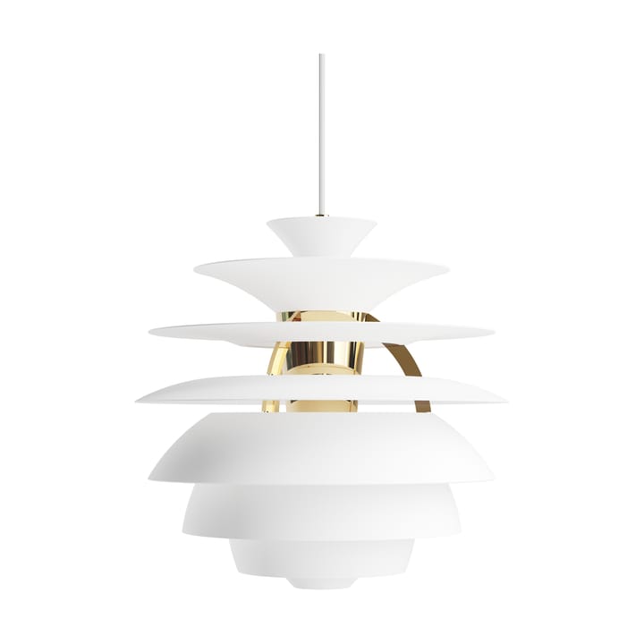Lámpara colgante PH Snowball - Soft white-brass - Louis Poulsen