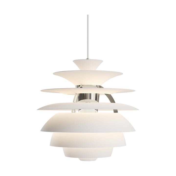Lámpara colgante PH Snowball, Soft white-chrome Louis Poulsen