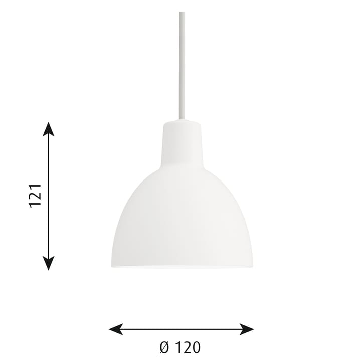 Lámpara colgante Toldbod 120, Blanco Louis Poulsen