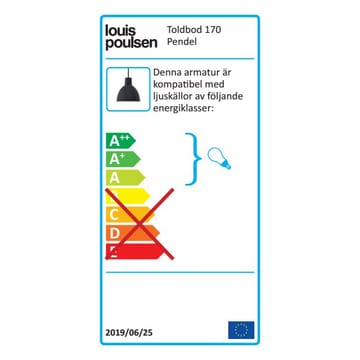Lámpara colgante Toldbod 170 - Azul-gris - Louis Poulsen