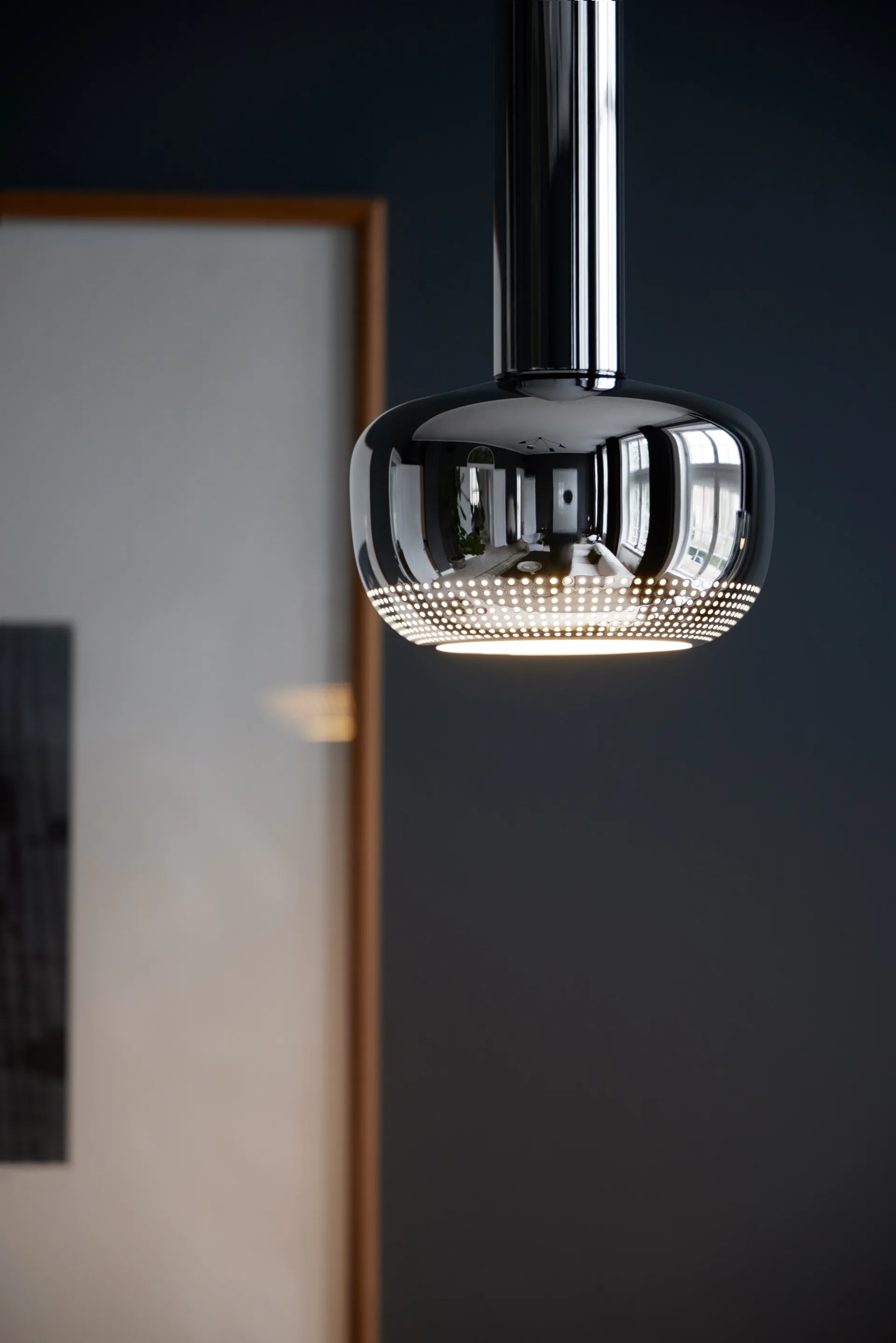 Lámpara colgante VL 56, Cromado de alto brillo Louis Poulsen