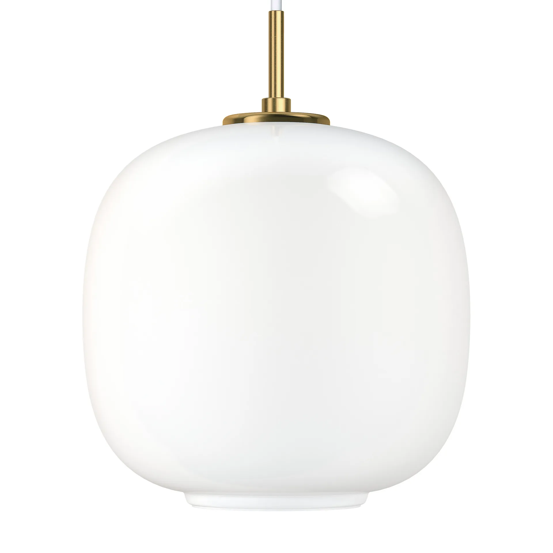 Lámpara colgante VL45 Radiohus Ø25 cm, Brass-white opal glass Louis Poulsen