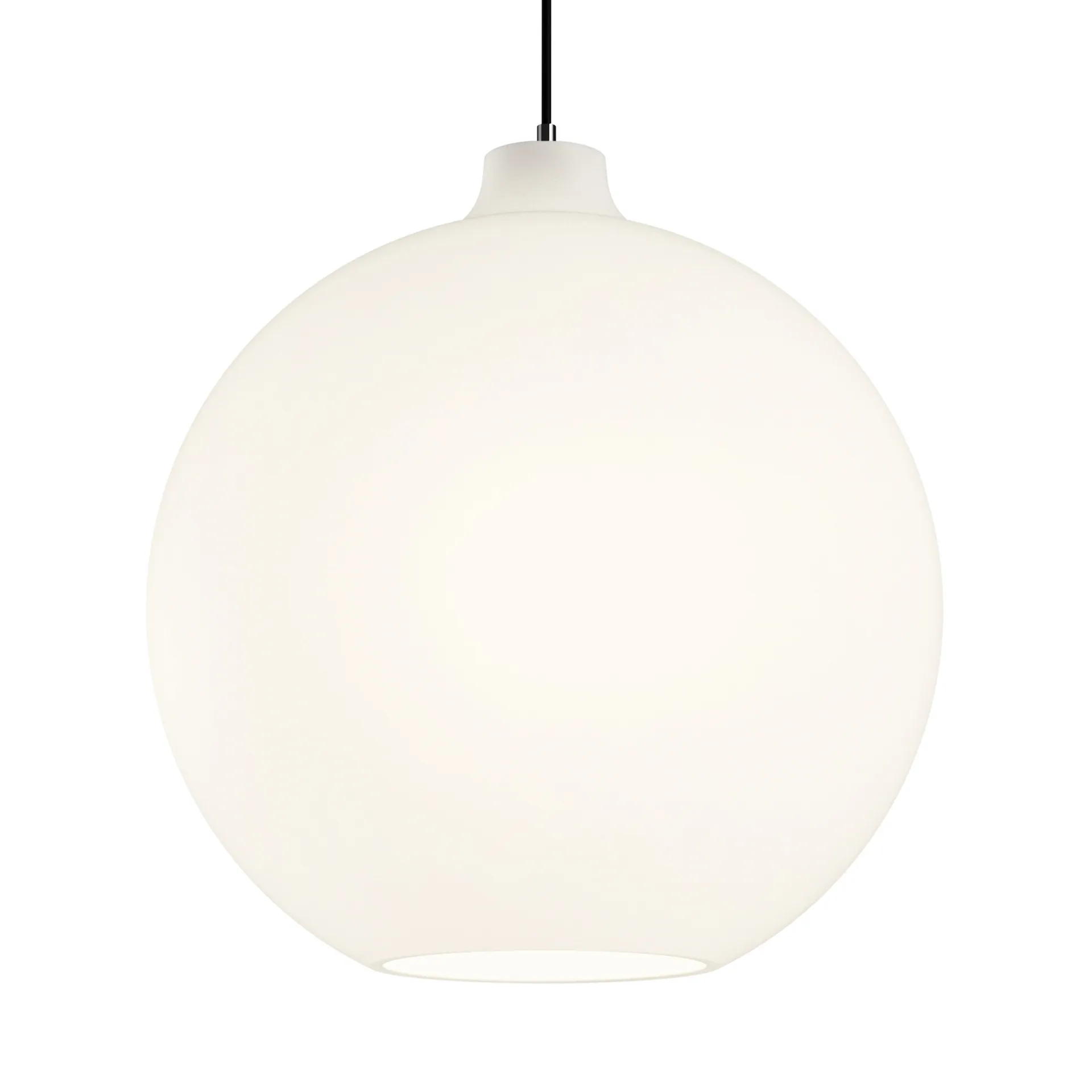 Lámpara colgante Wohlert Ø35 cm, Vidrio opal blanco Louis Poulsen