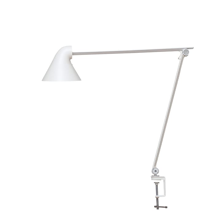 Lámpara de escritorio NJP, Blanco, clip, 2700k Louis Poulsen