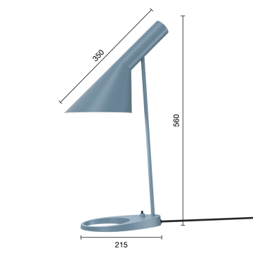 Lámpara de mesa AJ - Dusty blue - Louis Poulsen
