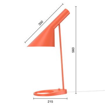 Lámpara de mesa AJ - Electric orange - Louis Poulsen