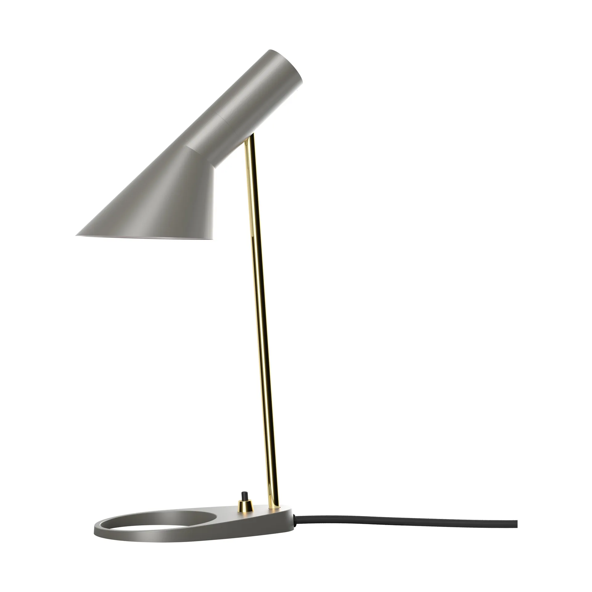 Lámpara de mesa AJ MINI, Brass-warm grey Louis Poulsen