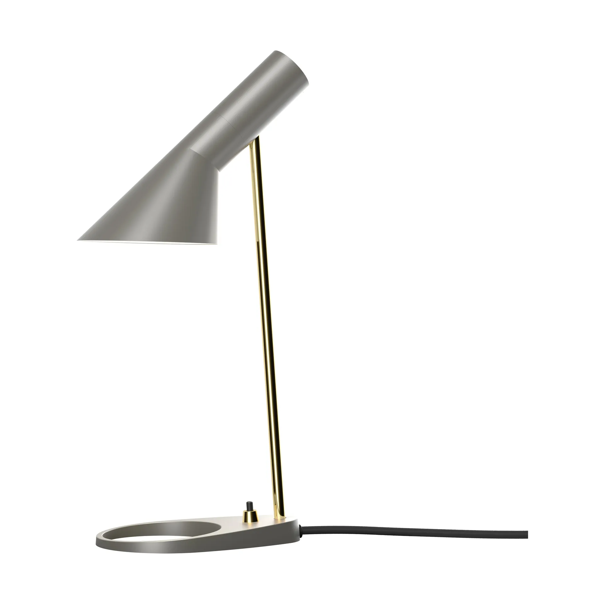 Lámpara de mesa AJ MINI, Brass-warm grey Louis Poulsen