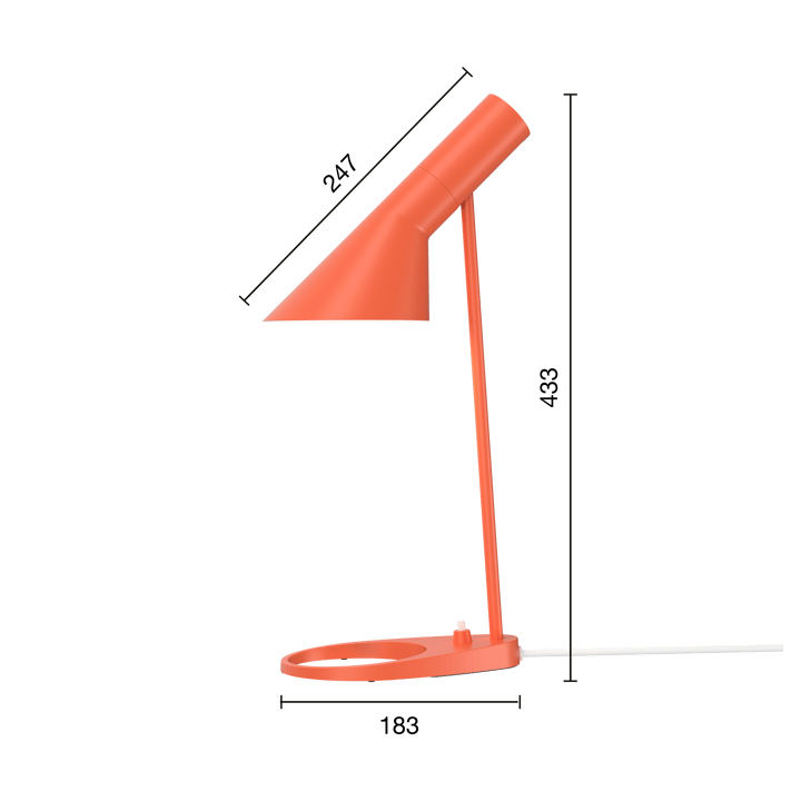 Lámpara de mesa AJ MINI - Electric orange - Louis Poulsen