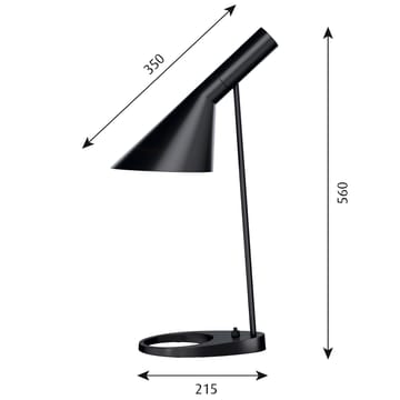 Lámpara de mesa AJ - negro - Louis Poulsen