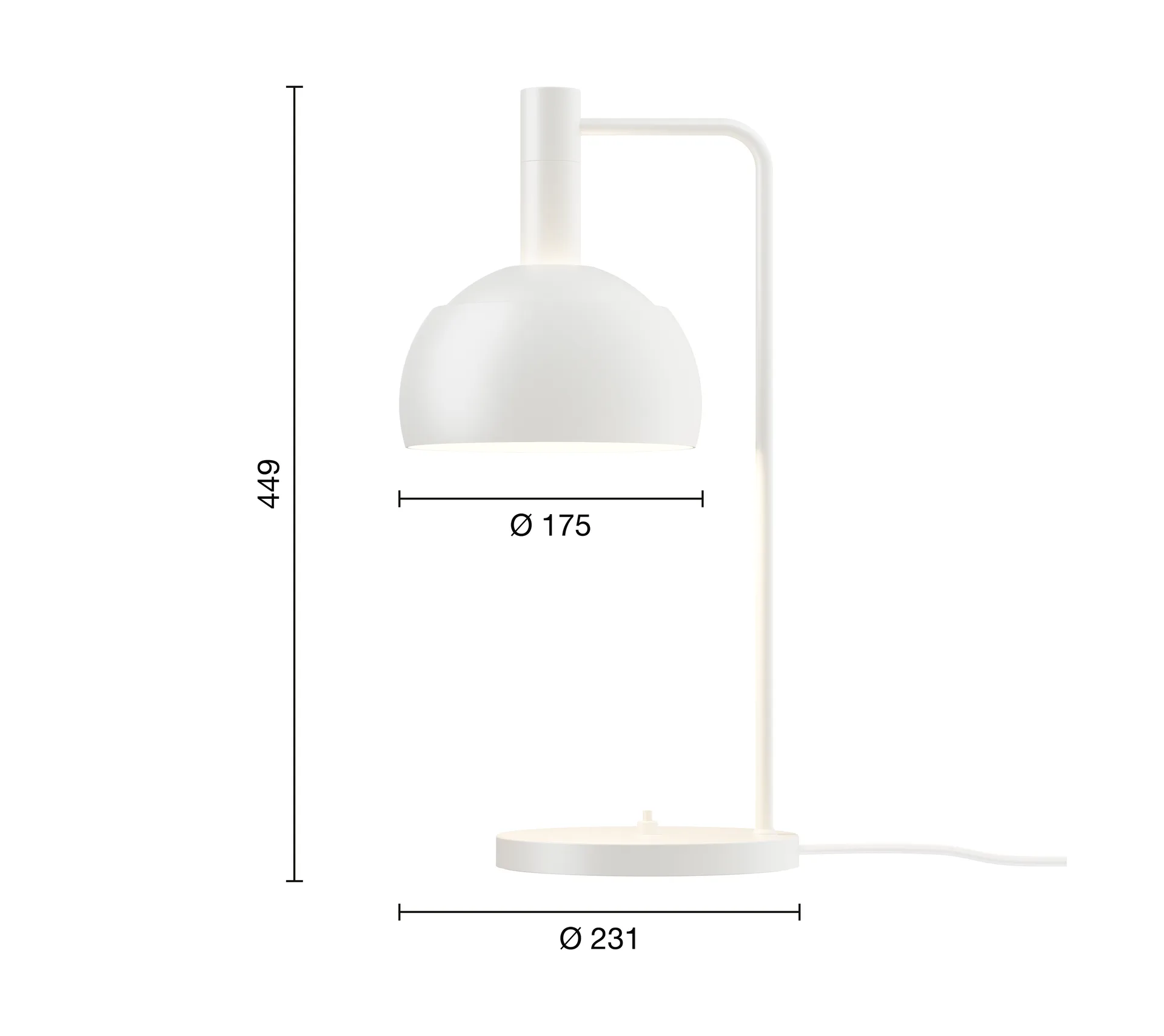 Lámpara de mesa FJ Elements Ø17,5 cm, White Louis Poulsen
