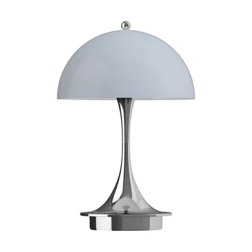 Lámpara de mesa Panthella 160 Portable v3 - Chrome opal bluegrey - Louis Poulsen