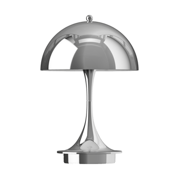 Lámpara de mesa Panthella 160 Portable v3 - Chrome - Louis Poulsen