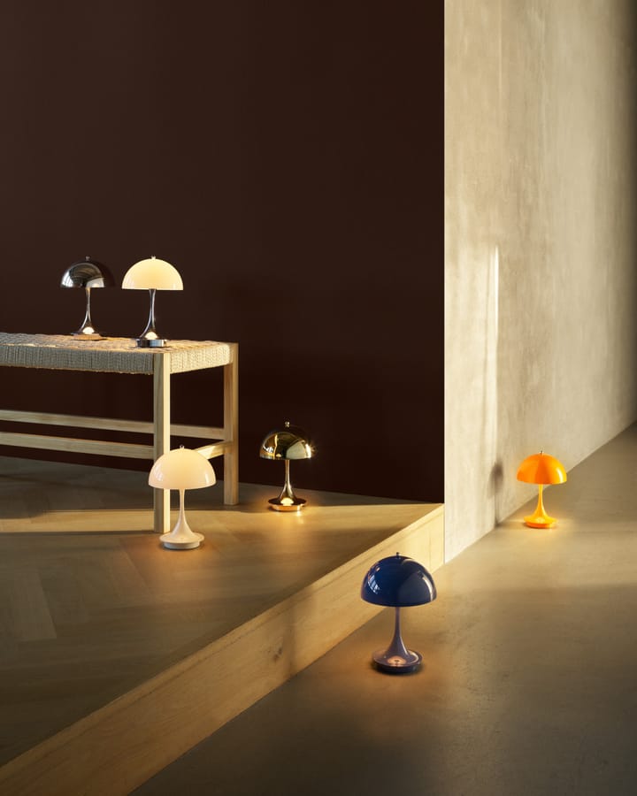 Lámpara de mesa Panthella 160 Portable v3, Opaque orange Louis Poulsen