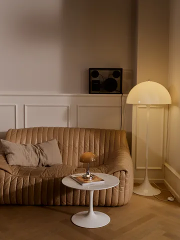 Lámpara de mesa Panthella 160 Portable v3 - Original Opal Brown - Louis Poulsen