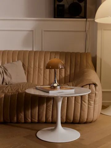 Lámpara de mesa Panthella 160 Portable v3 - Original Opal Brown - Louis Poulsen